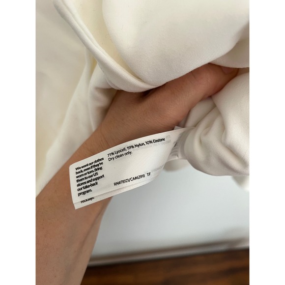 Eileen Fisher Jacket Women's Medium Travel Ponte Full Zip White - Picture 4 of 6